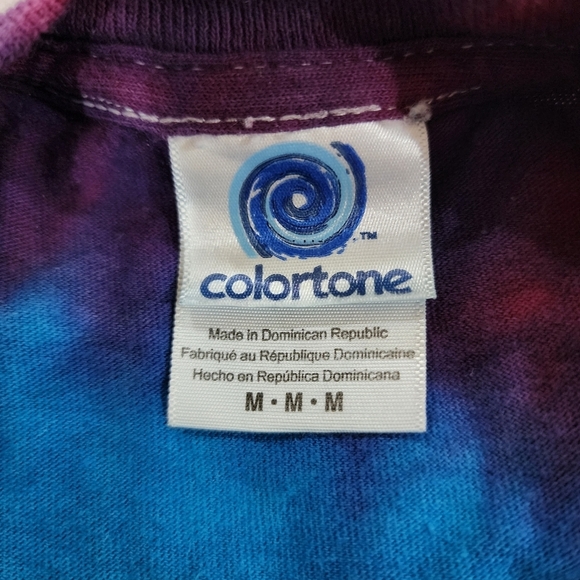 Colortone Rainbow swirl short sleeve tie dye shirt Size Adult M - Picture 11 of 11